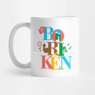 Puerto Rico Boriken Boricua Symbols Mug